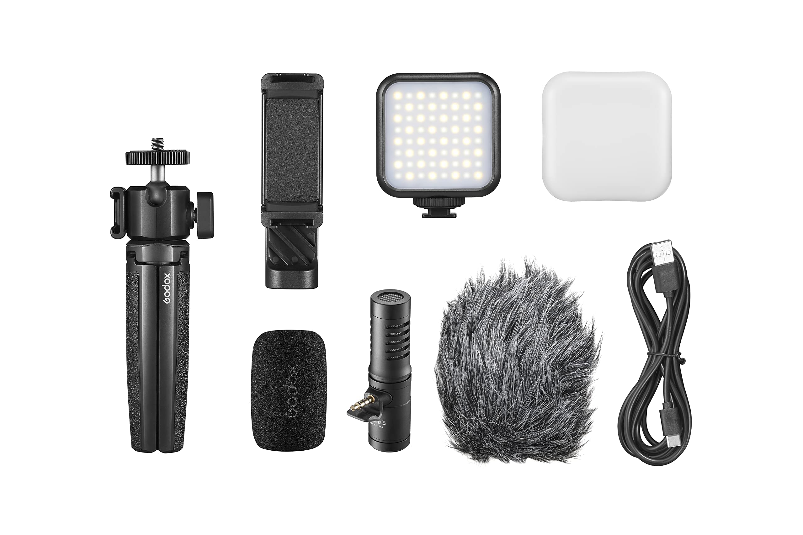 Godox Kits de Vlogging VK2 para dispositivos móviles con interfaz Lightning