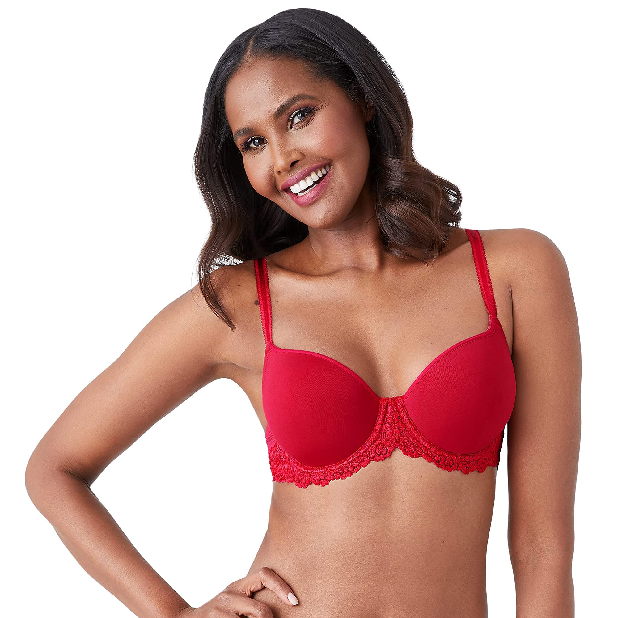 Wacoal Women's Persian Red Embrace Lace Contour Bra, 32F