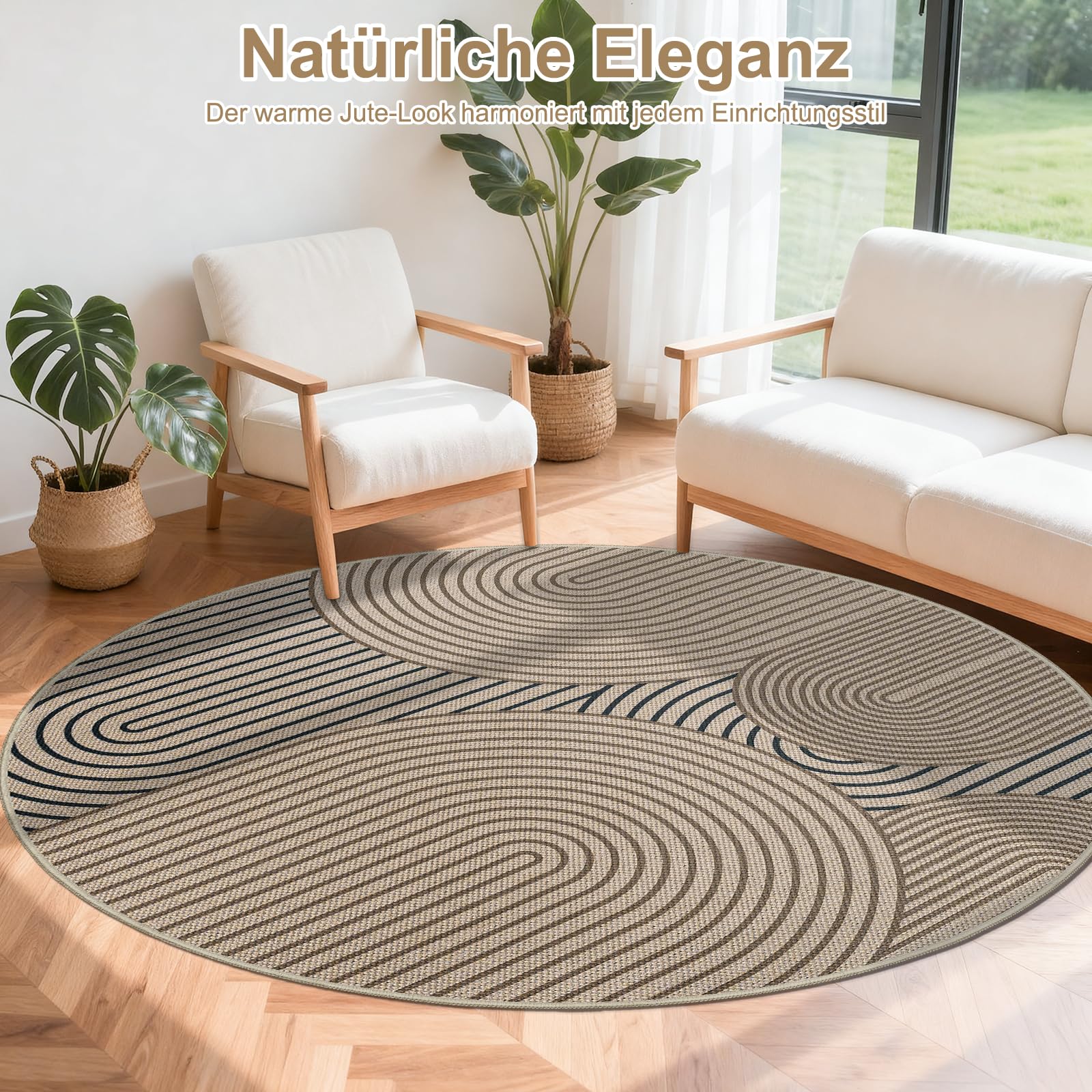 Goedkoop wollen pluizig tapijt voor de woonkamer, handgemaakt, modern, rond, ker