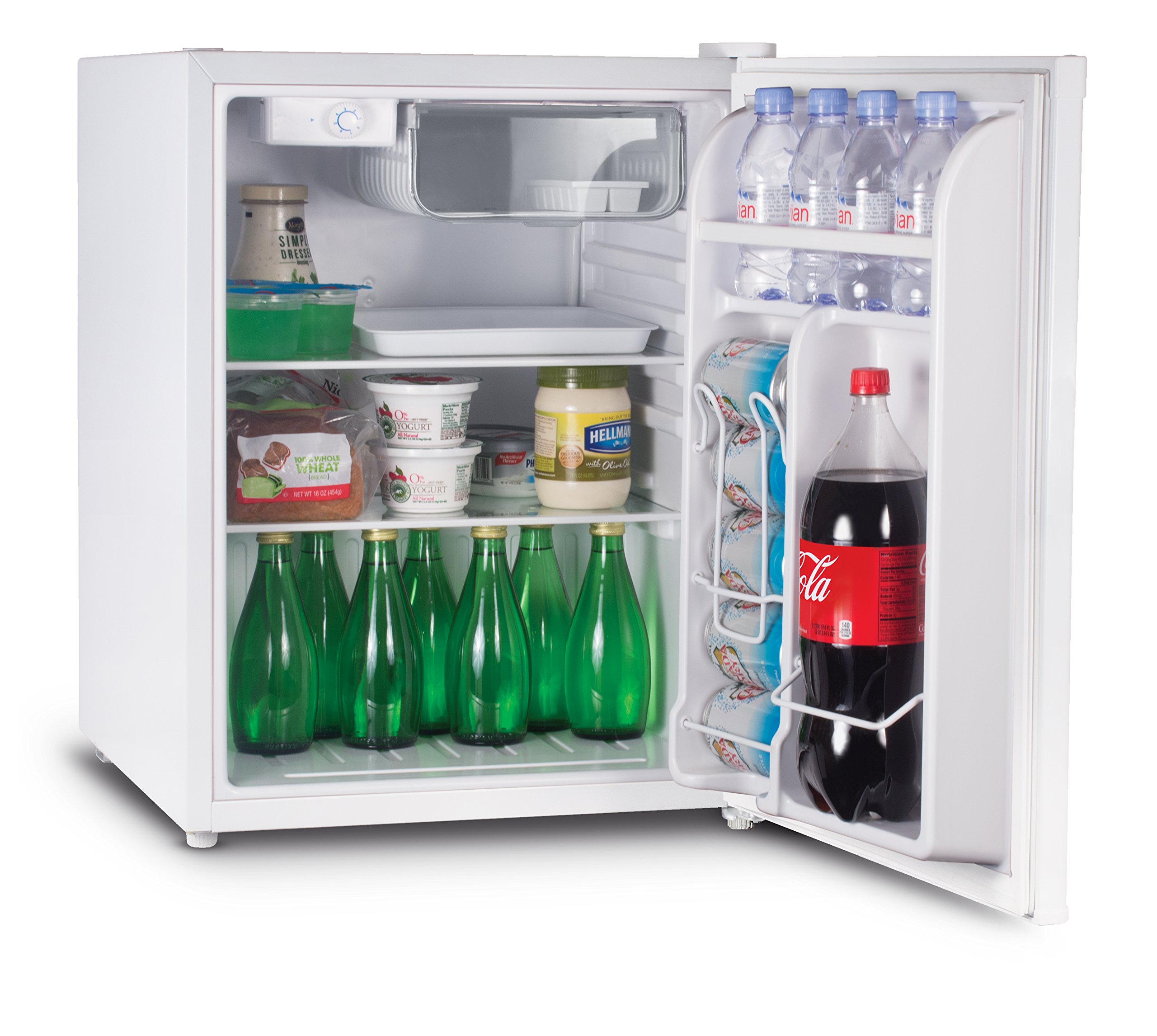 Commercial Cool CCR45W Compact Single Door Refrigerator and Freezer, 4.5 Cu. Ft. Mini Fridge, Black on Fridge.com