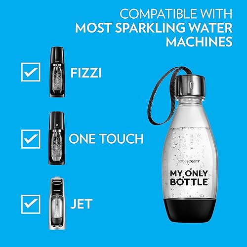 Miniatura 6 de sodastream My Only Bottle de 0.5 litros, color negro, 1 unidad (paquete de 4)
