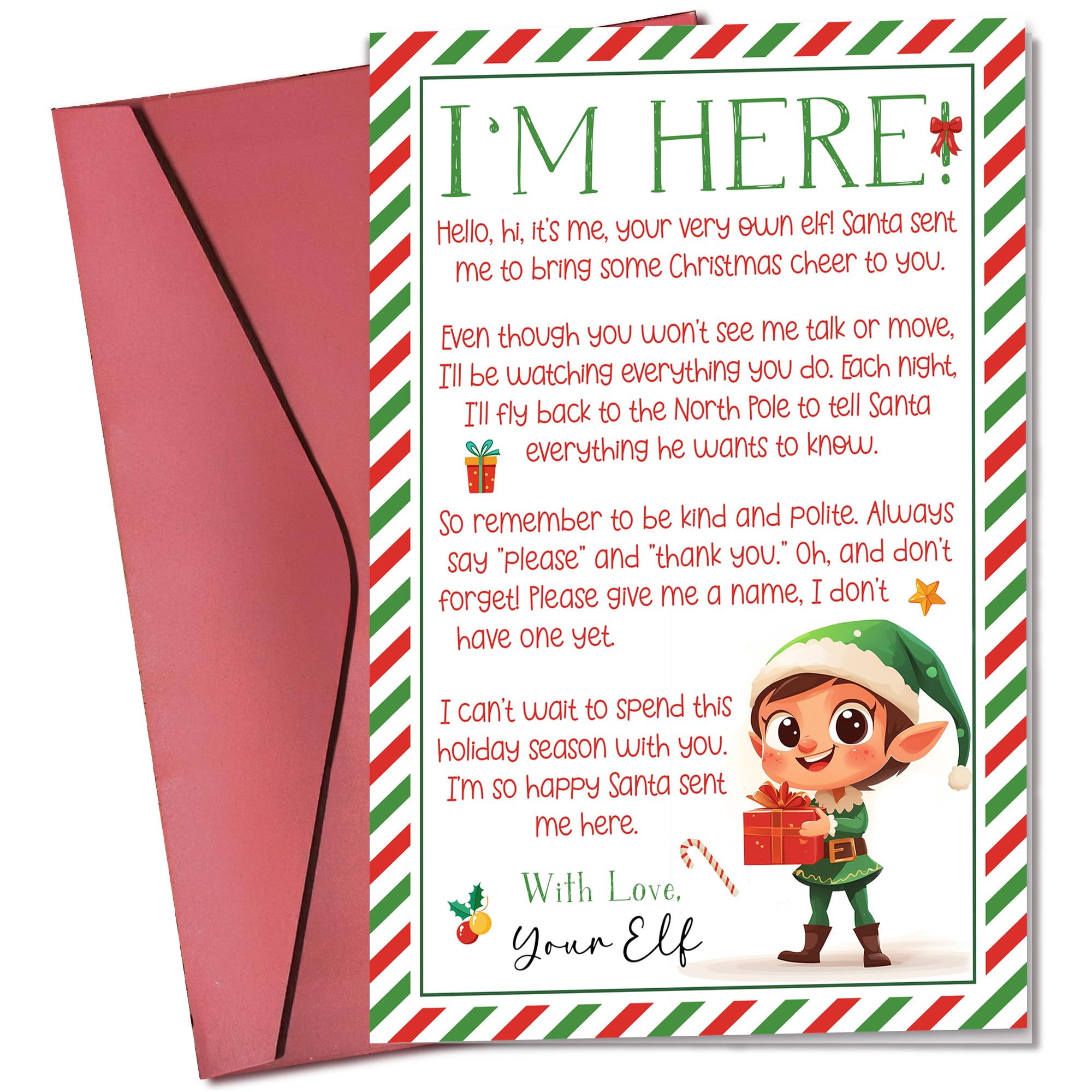 Amazon.com : Elf Christmas Cards - Elf Welcome Back, Elf Letters - Elf ...