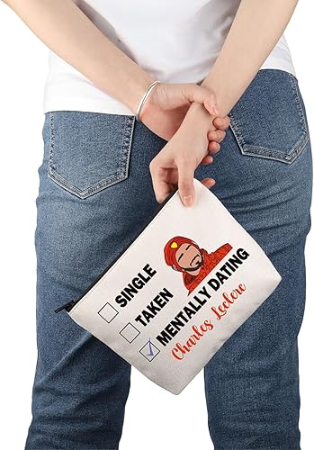 Miniatura 7 de Regalo inspirado en Charles L Salir mentalmente con Charles L Bolsa de maquillaje Charles L Fan Bolsa de cosméticos Charles L Merch, Salir con