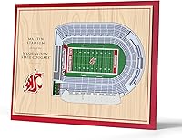 Vista 76 de YouTheFan NCAA Oklahoma Sooners - Arte de pared 3D de 5 capas con vista al estadio, Gaylord Family Oklahoma Memorial Stadium, 13.00 x 17.00 pulgadas