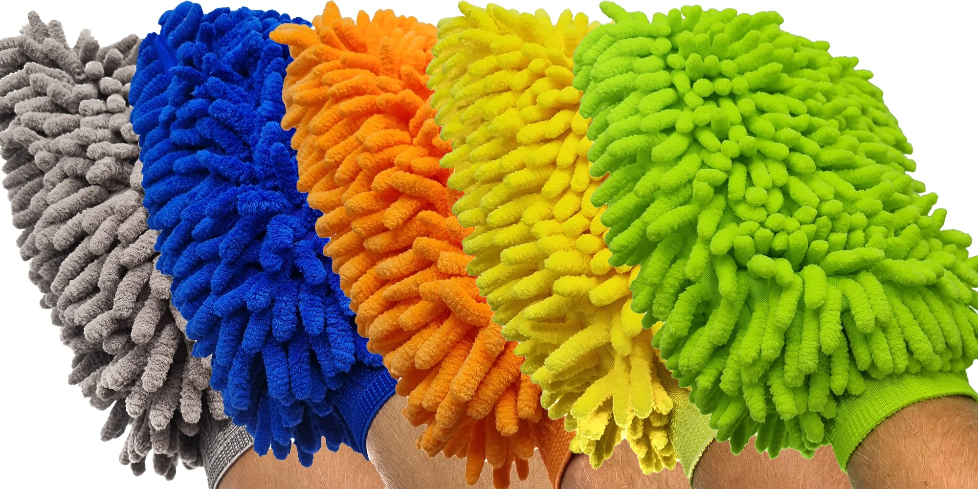 Éponge de nettoyage en microfibre de voiture | 6.204 | Éponge de voiture | Gant de lavage | Gant éponge de nettoyage | 1 côtés | 6 pièces | Couleur aléatoire
