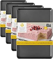 Vista 7 de Wilton Easy Layers - Bandeja rectangular para tartas, juego de 2 bandejas para hornear, acero