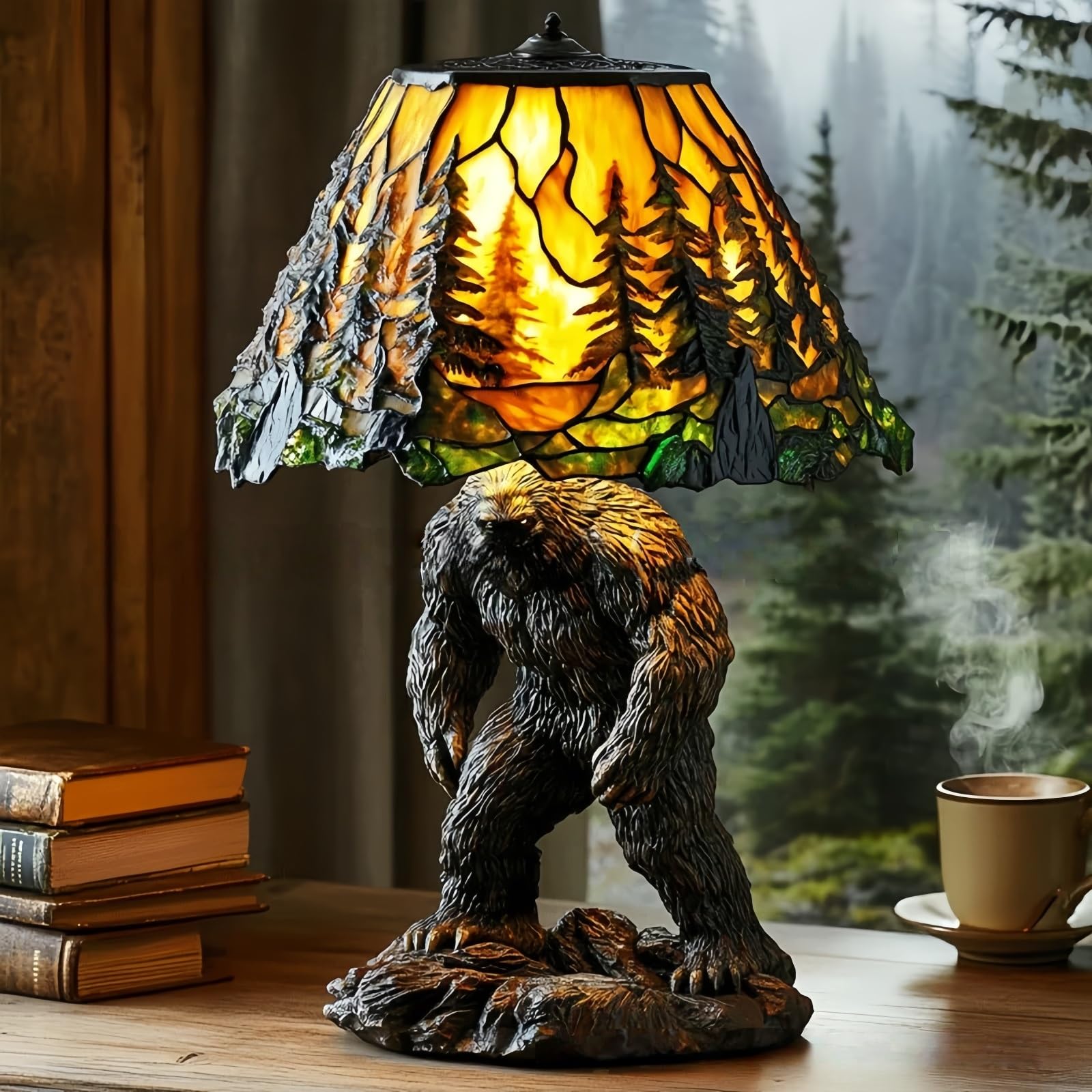 Veilleuse en résine artisanale en forme d'animal - Lampe de bureau LED
