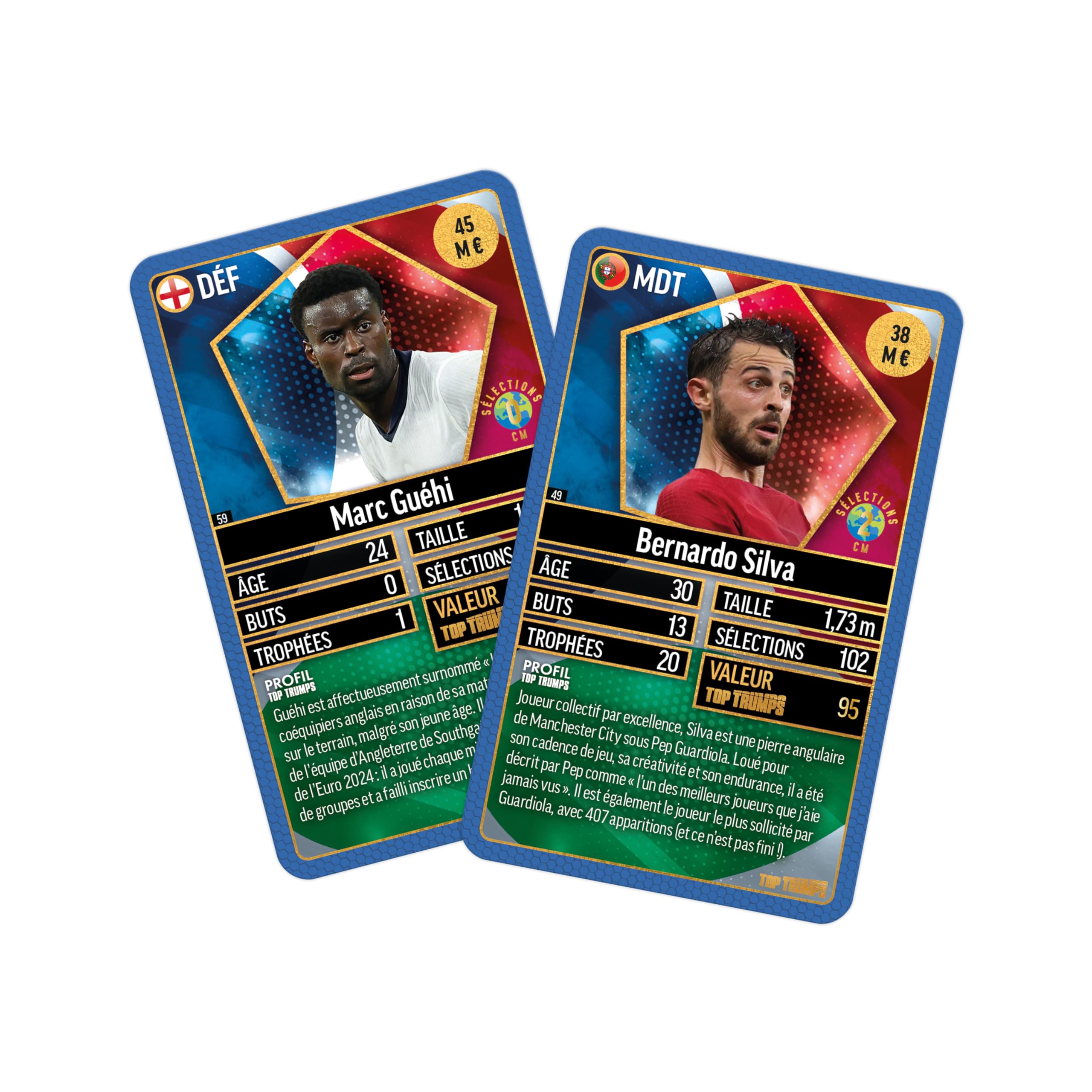 Top Trumps World Football Stars Top 200 - Set di 2 carte con i