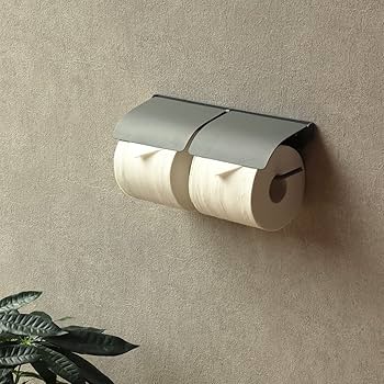Amazon | MOJYU トイレットペーパーホルダー Toby ダブル 2蓮 ライト