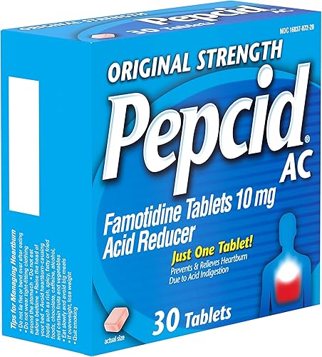 Vista 14 de Pepcid AC Original Strength - Tabletas para aliviar la acidez estomacal, medicina de venta libre que previene y alivia la acidez estomacal debido a