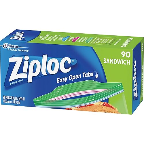 Miniatura 4 de Ziploc - Bolsas para sándwich (90 unidades, 12 unidades)