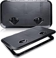 Vista 7 de Smartmarine - Escotilla y tapa de acceso para barco, 24 x 14 pulgadas, color negro y blanco