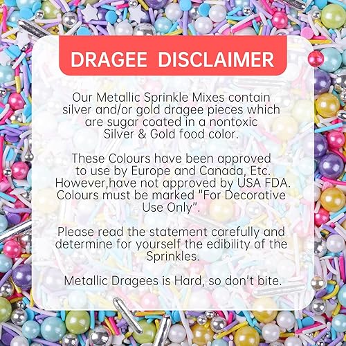 Miniatura 5 de Aspersores comestibles para decorar  Aspersores elegantes  Juego de 0.14 - 1.76 oz  Hornear dulces  Decoraciones comestibles para pasteles