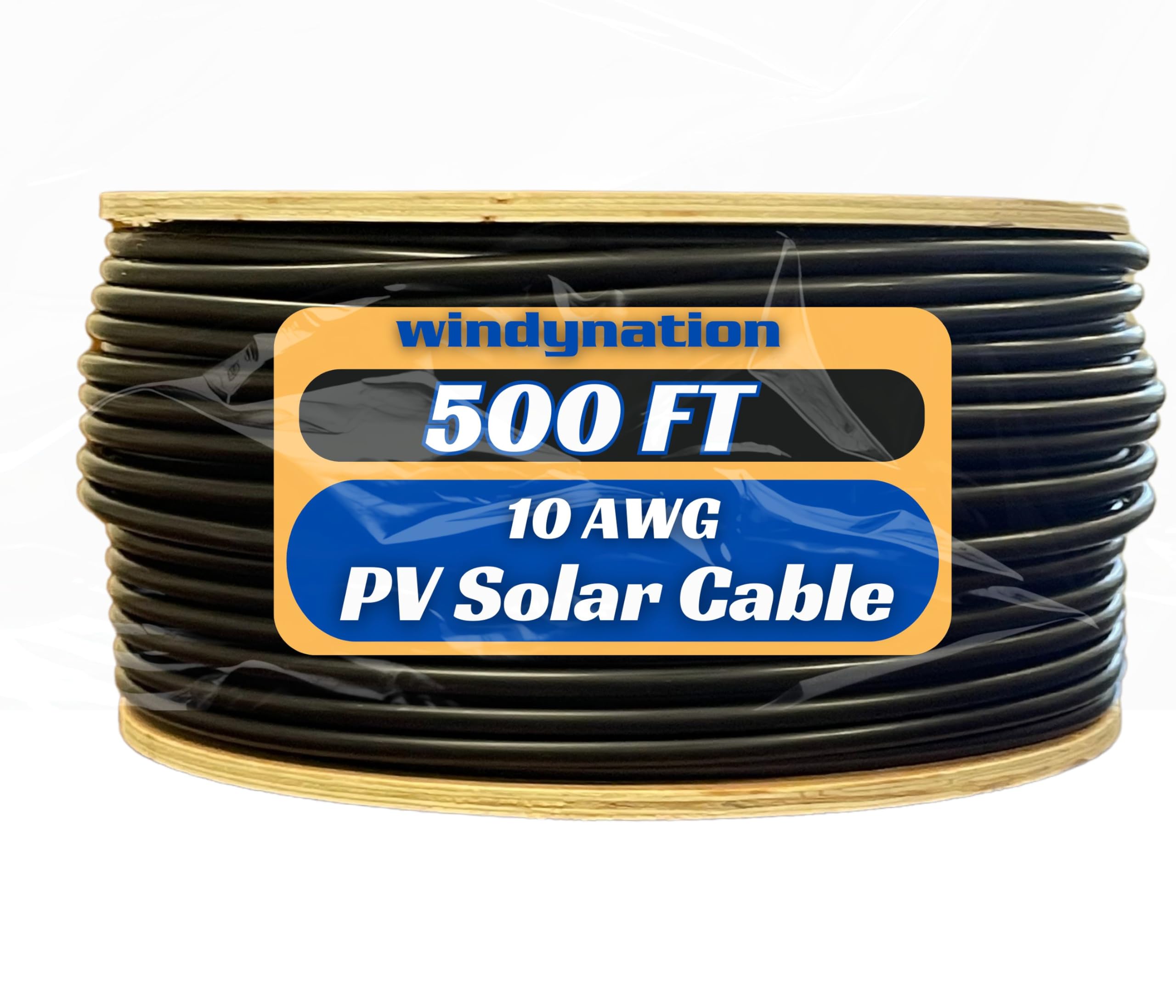 500 Foot Black Spool 10 Gauge 10 AWG PV Photovoltaic Solar Panel Extension Cable Wire