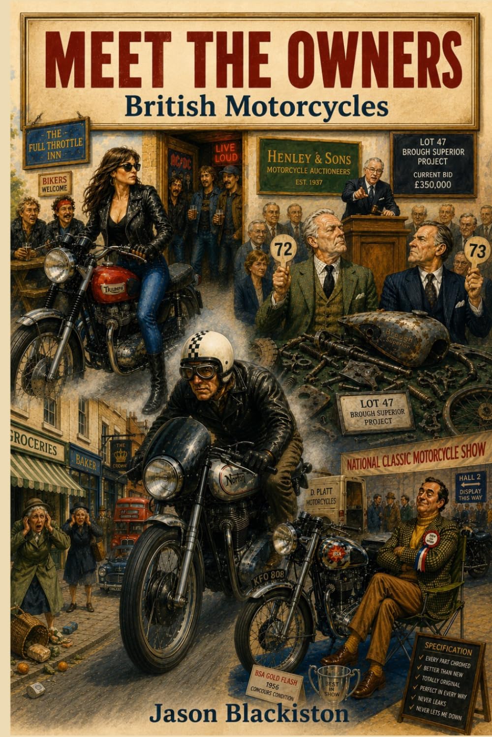 British Motorcycles - Meet The Owners.: A comical illustrated look at the British Motorcycle community an ideal gift for the motorcycle enthusiast.