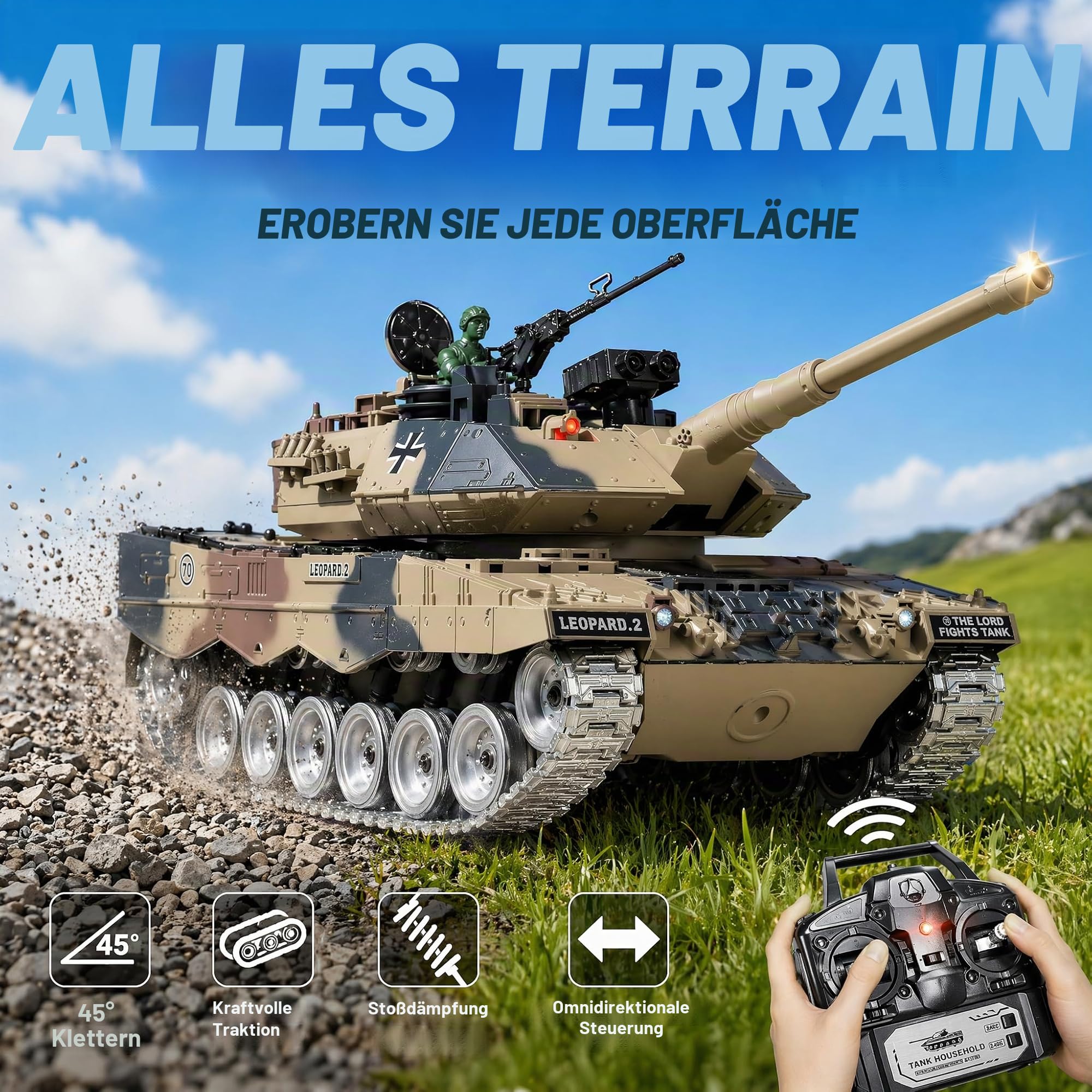 RC Panzer, 1:18 Modell Bausatz Set Projekt Geschenkset