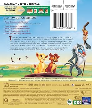 King & Prince Blu-ray② Amazon.com: The Lion King 2: Simba's Pride : Matthew