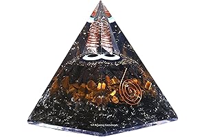Orgone Energy Pyramid - Positive Energy Extra Large Orgone Pyramid with Healing Crystals