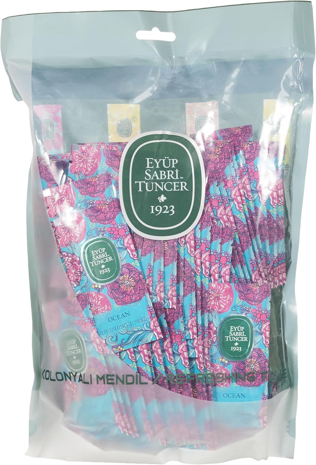 Eyüp Sabri Tuncer Kolonyalı Mendil Okyanus 150'li Doypack Poşet Küçük Boy(1 x 150 Adet)