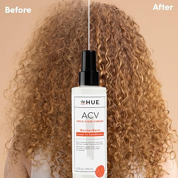 dpHUE Apple Cider Vinegar Wonderworks Leave-In Conditioner - Prepares, Primes & Protects Hair from Heat & Styling Damage - Enhances Shine - Vegan & Color Safe