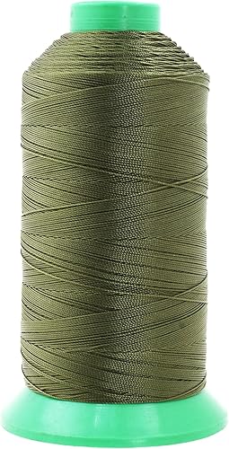 Miniatura 940 de Mandala Crafts Hilos de coser resistentes de nailon consolidado, hilo para tejer jeans de cuero, hilos de tapicería marina al aire libre, Beige