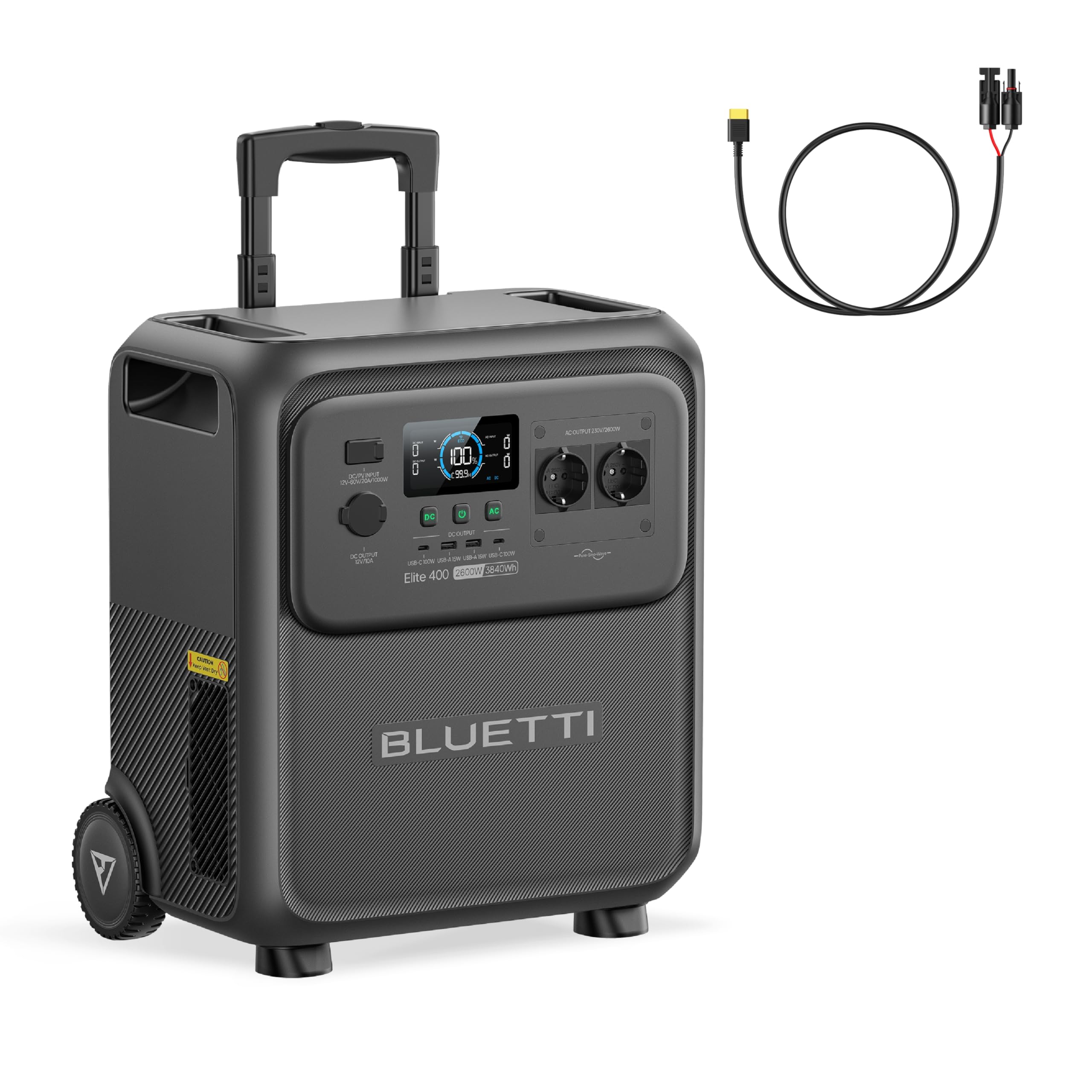 BLUETTI Elite 400 Generador Solar con Panel 350 W (Envío por Separado), Batería LFP 3840 Wh, Salidas AC 2600 W (Pico 3900 W) para Hogar, Cortes, RV y Camping — view 13