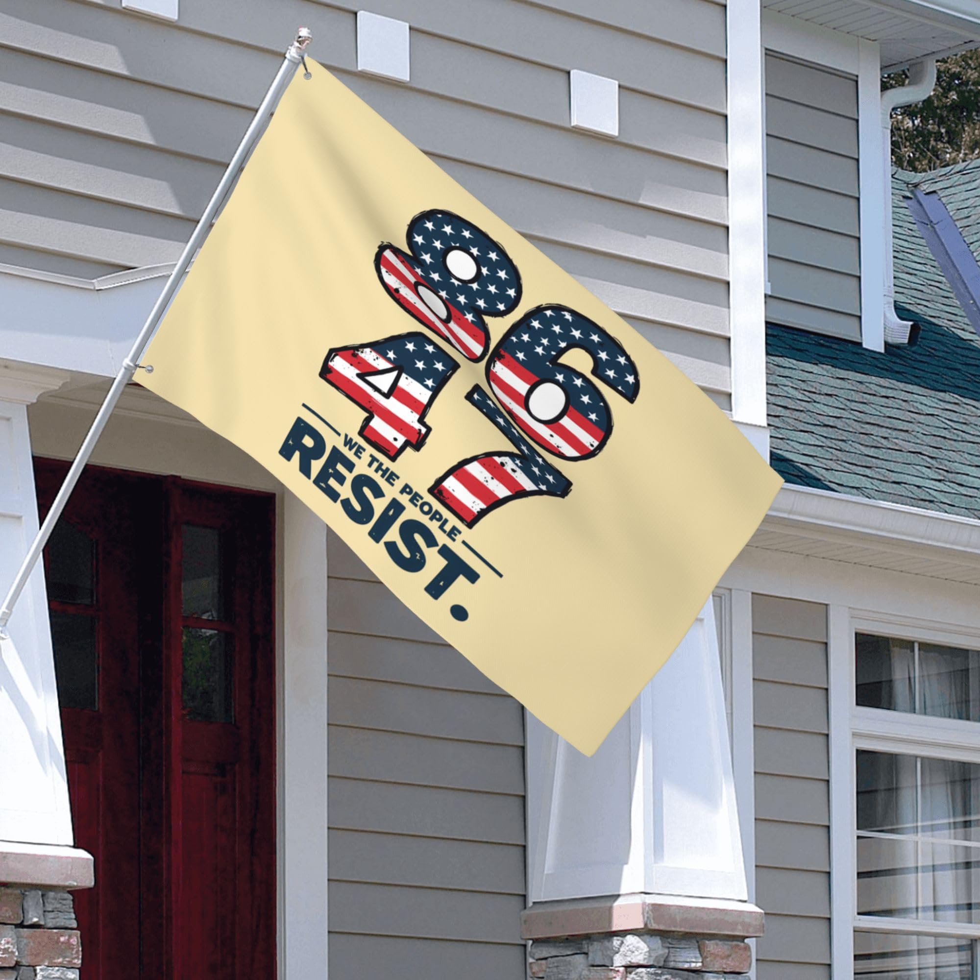 Amazon.com : We The People Resist 8647 Flag Impeach 47 Anti
