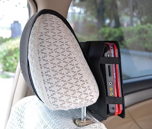 Miniatura 2 de TFY soporte para reposacabezas de auto para reproductores de DVD portátiles giratorios y reversibles de 9 pulgadas