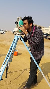History Galore 24"x36" Gallery Canvas, A student using a theodolite in field