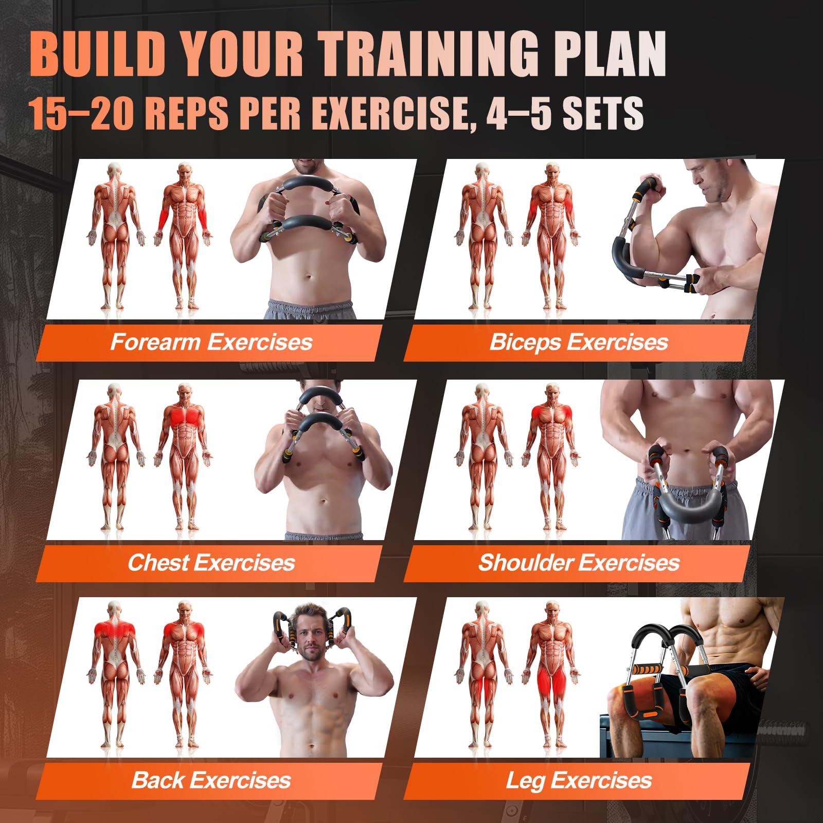 Twister Armtrainer Mit 6 Stufen (30-150 Lbs) - Tragbarer Brustmuskel Trainer Für Zuhause & Reise