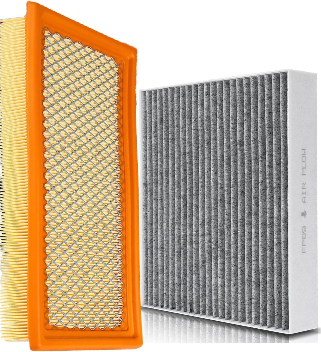 Engine Cabin Air Filters Compatible with 2020-25 Ford Explorer Lincoln Aviator Police Interceptor Utility Engine Cabin Air Filtration Cab AC Filters 7T4Z-9601-A FA-1884 SA10242 FP89 CV12772 WP10019