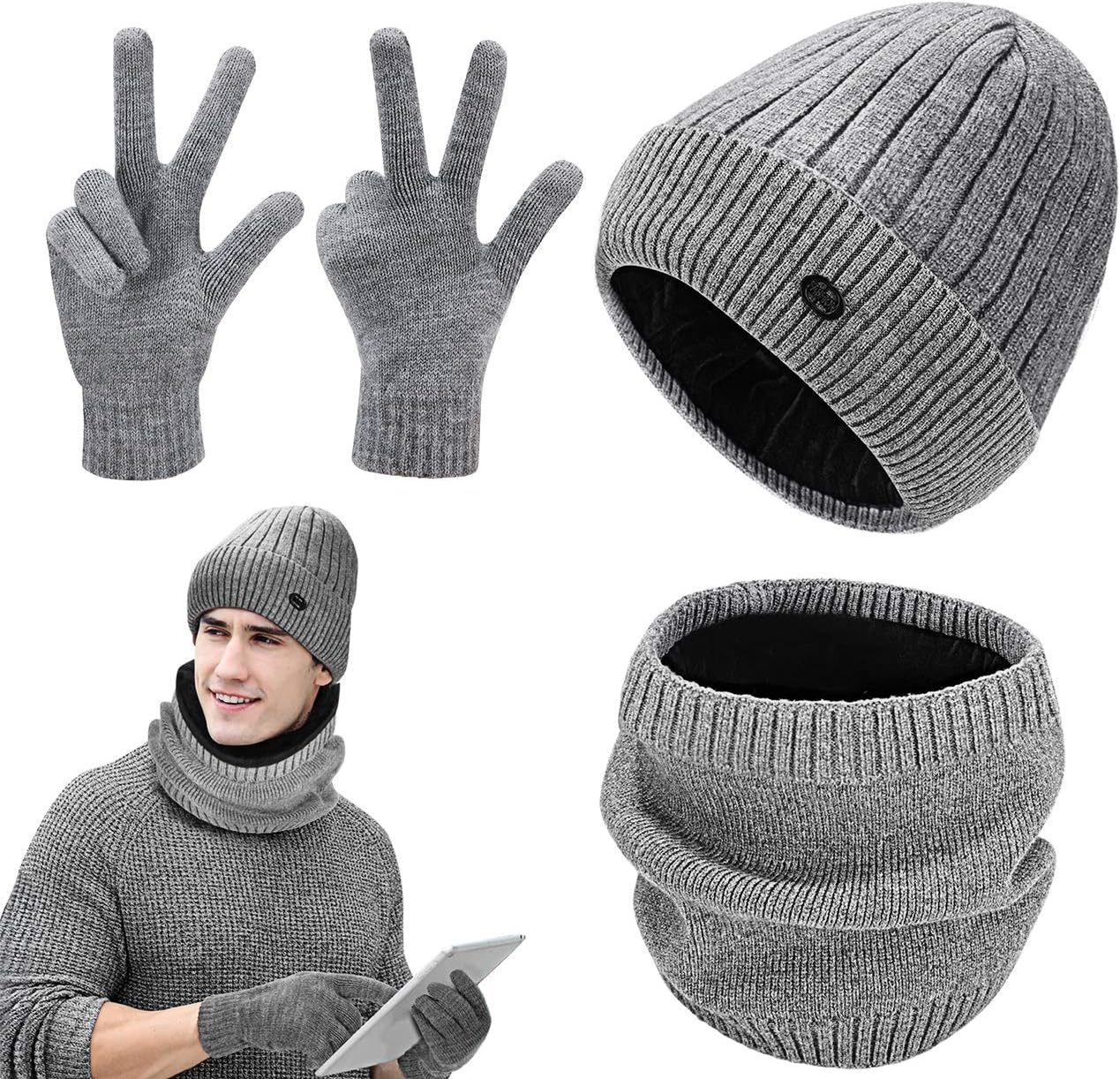Ensemble Bonnet écharpe Gants Femme - France