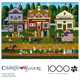 Buffalo Games - Charles Wysocki - Young Patriots - 1000 Piece Puzzle - Challenging Puzzle Perfect for Game Nights - Finished Size is 26.75 x 19.75