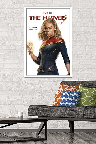Miniatura 60 de Trends International Marvel The Marvels - Póster de pared de la serie Captain Marvel Feature Series, 22.37 x 34.00 pulgadas, versión enmarcada