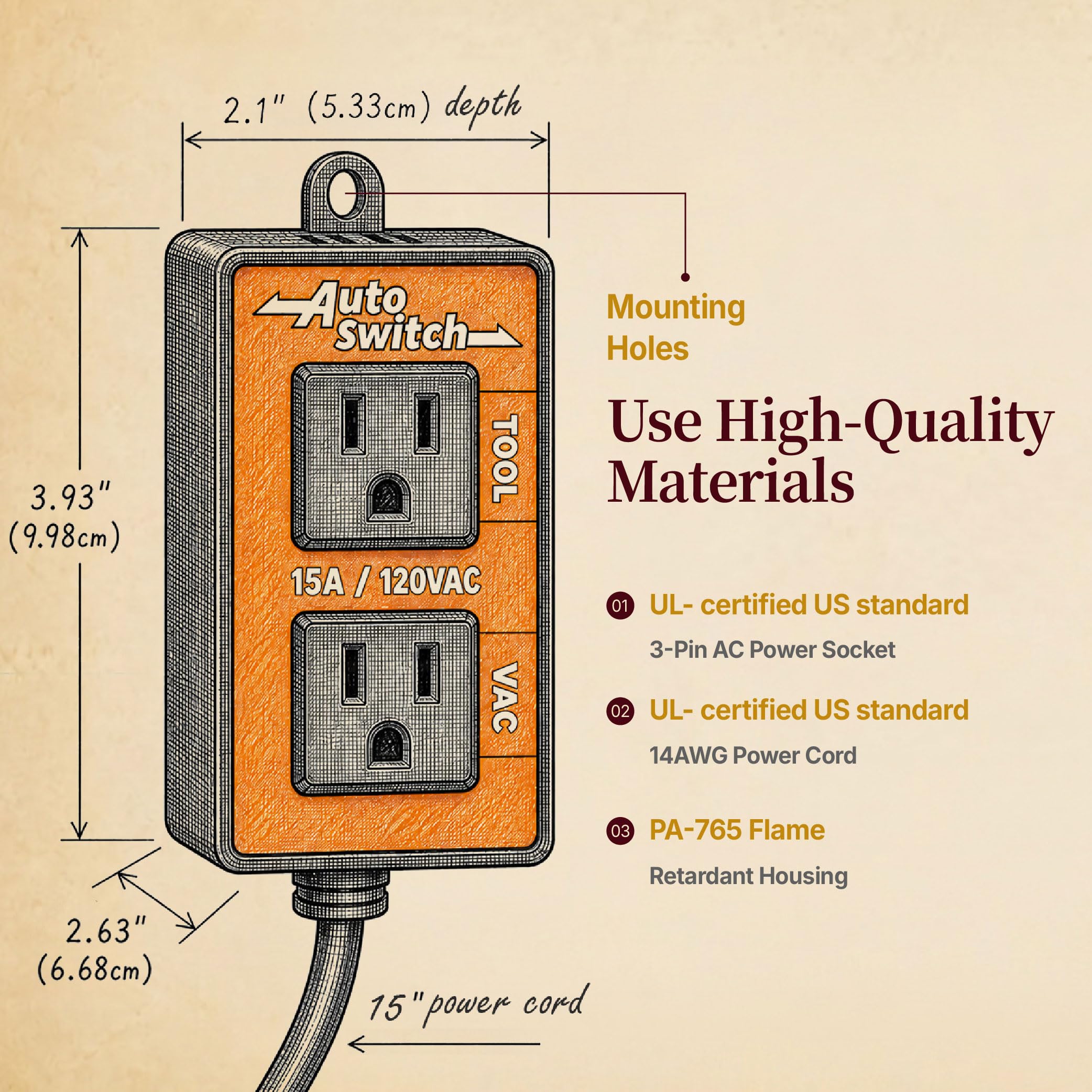Automatic Vacuum Switch - Shop Vac Delay Off -3