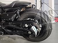 Vista 6 de JBSporty Kit de soporte de placa de matrícula de luz trasera LED/media luna. Compatible con Harley Davidson Sportster S 1250. Aspecto limpio