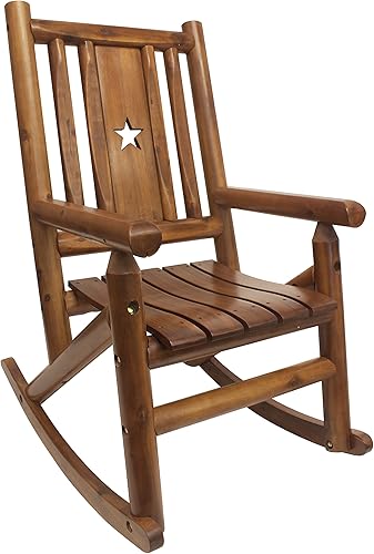 Leigh Country TX 36002 - Balancín de troncos ámbar con estrella, color marrón