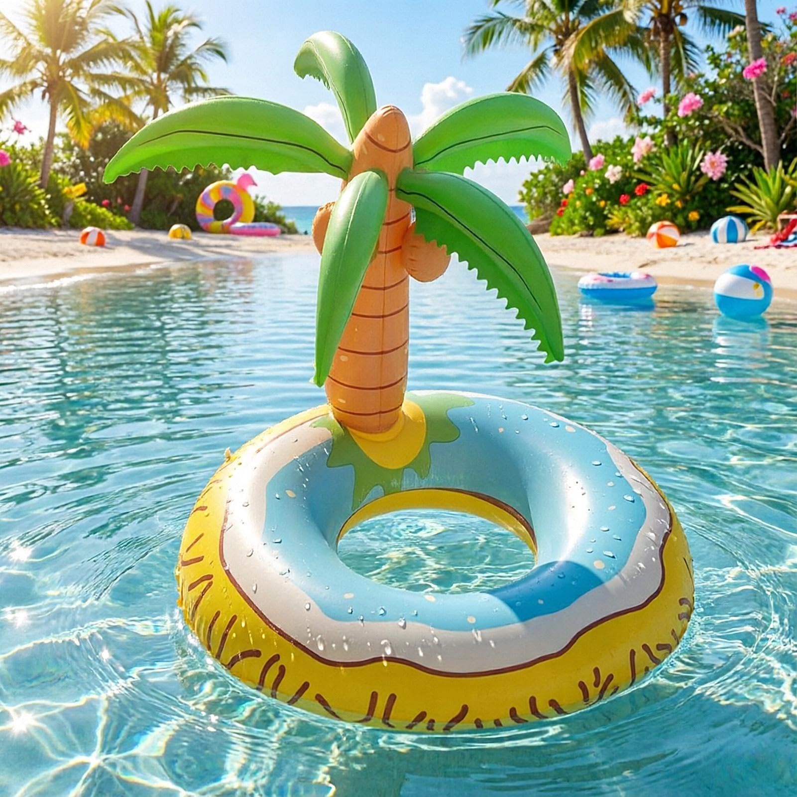 Gonfiabili Divertenti Da Piscina Enorme Ciambella Gonfiabile Galleggiante | Galleggianti Da Piscina Per Nuoto Lago Spiaggia Fiume Abbronzatura Acqua Sole