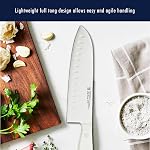 HENCKELS Statement 14 Piece Serrated Self-Sharpening Knife Block Set, White - Razor Sharp, Durable, Professional Chef's Knife Set