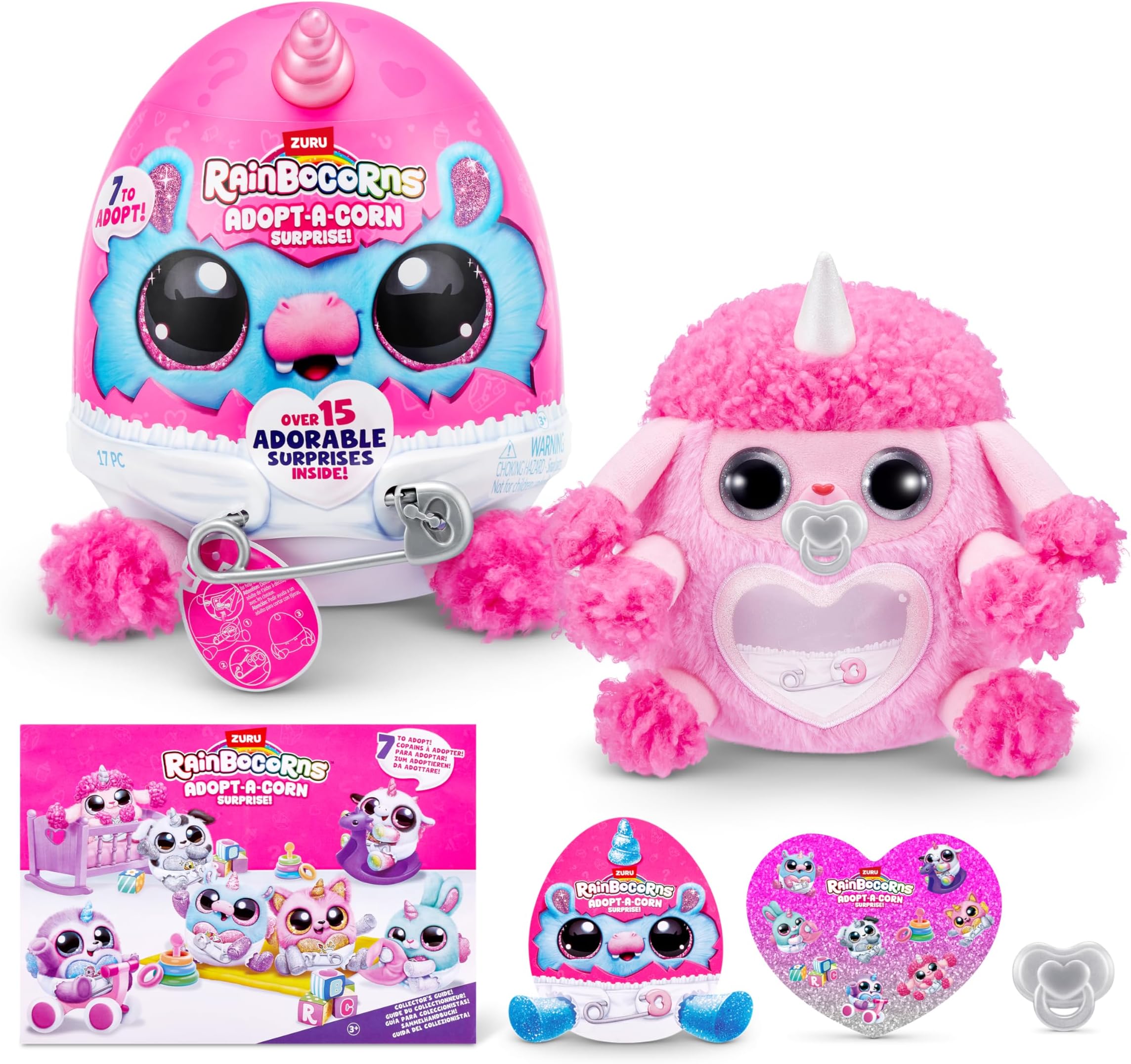 Adopt-A-Corn Surprise Poodle (Twil) by ZURU, 15+ Surprises, Collectible Plush, Baby, Surprise Eggs for Girls & Children Ages 3+ (Poodle)