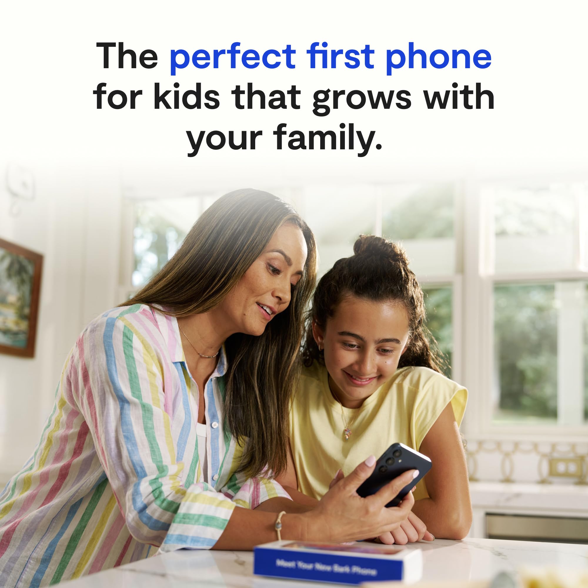 Bark Phone - Safest Phone for Kids & Teens - Monitor Texts, Social Media, and More - Tamper Proof Parental Controls - GPS Tracking - Unlimited Talk/Text A16