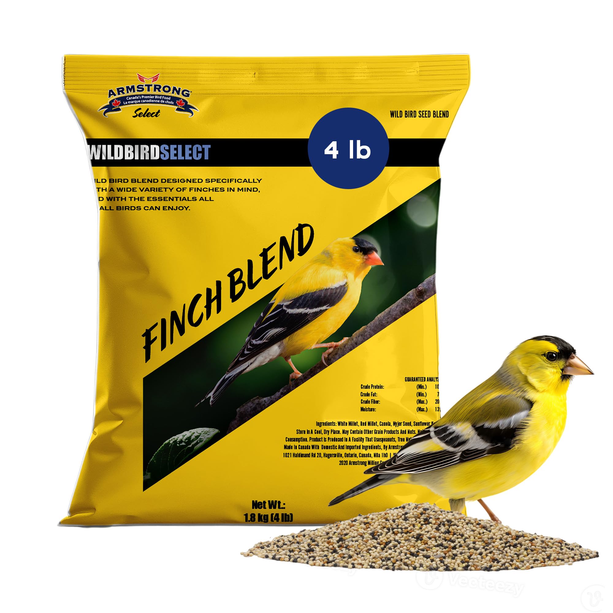 Amazon.com : Armstrong Wild Bird Select Finch Blend, 4 lb Bag