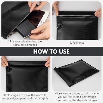 Simket 2Pack Faraday Bags for Phones (M) with 1Pack Faraday Bags for Laptop (XL)