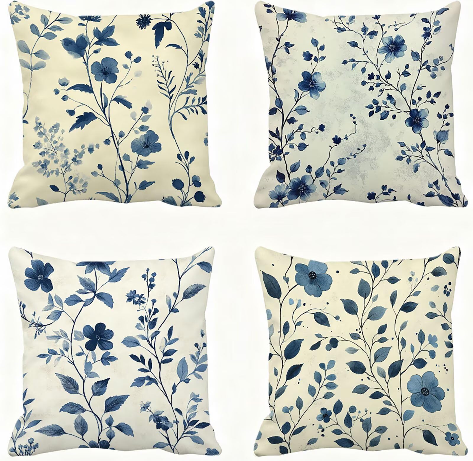 Housse coussin 45x45 fleur pour rénover facilement vos vieux coussins
