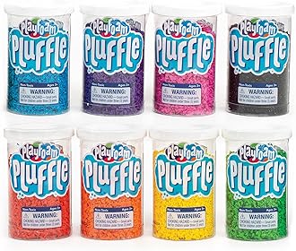Educational Insights Playfoam Pluffle Rainbow Pack of 8 Colors: Non-Toxic, Sensory Play, Ages 3+