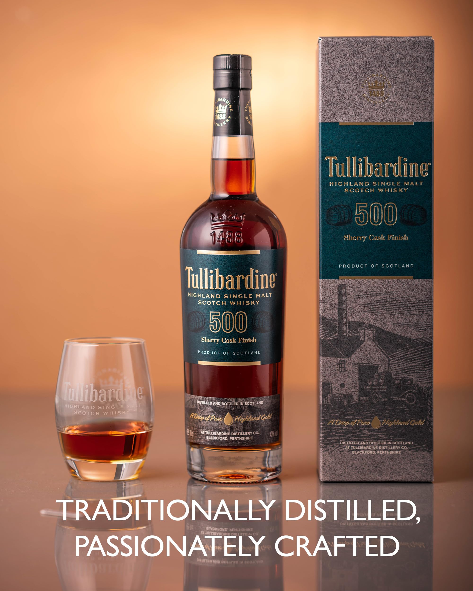 Tullibardine 500 Sherry Finish Highland Single Malt Scotch - 700 ml