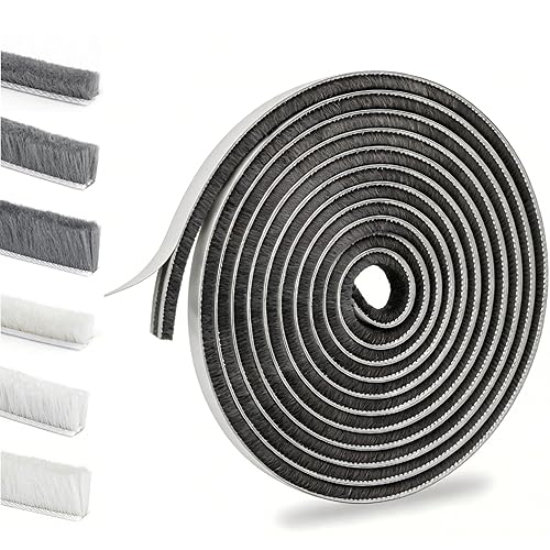 Bruiefpap 39.4FT Weather Stripping for Doors and Windows, Self-Adhesive Soundproofing