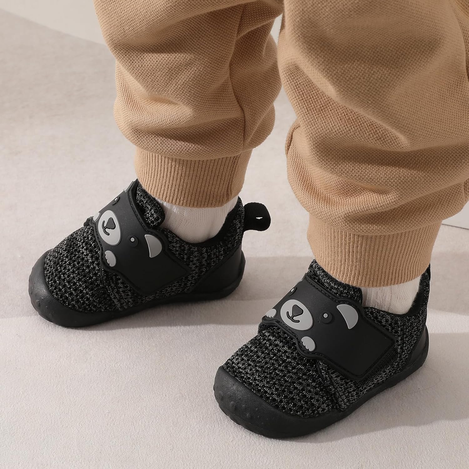 FEETCITY Baby Walking Shoes Wide Baby Shoes Boys Girls Infant Sneakers Crib Shoes Breathable Toddler Barefoot Shoes Slip On Shoes - Image 3