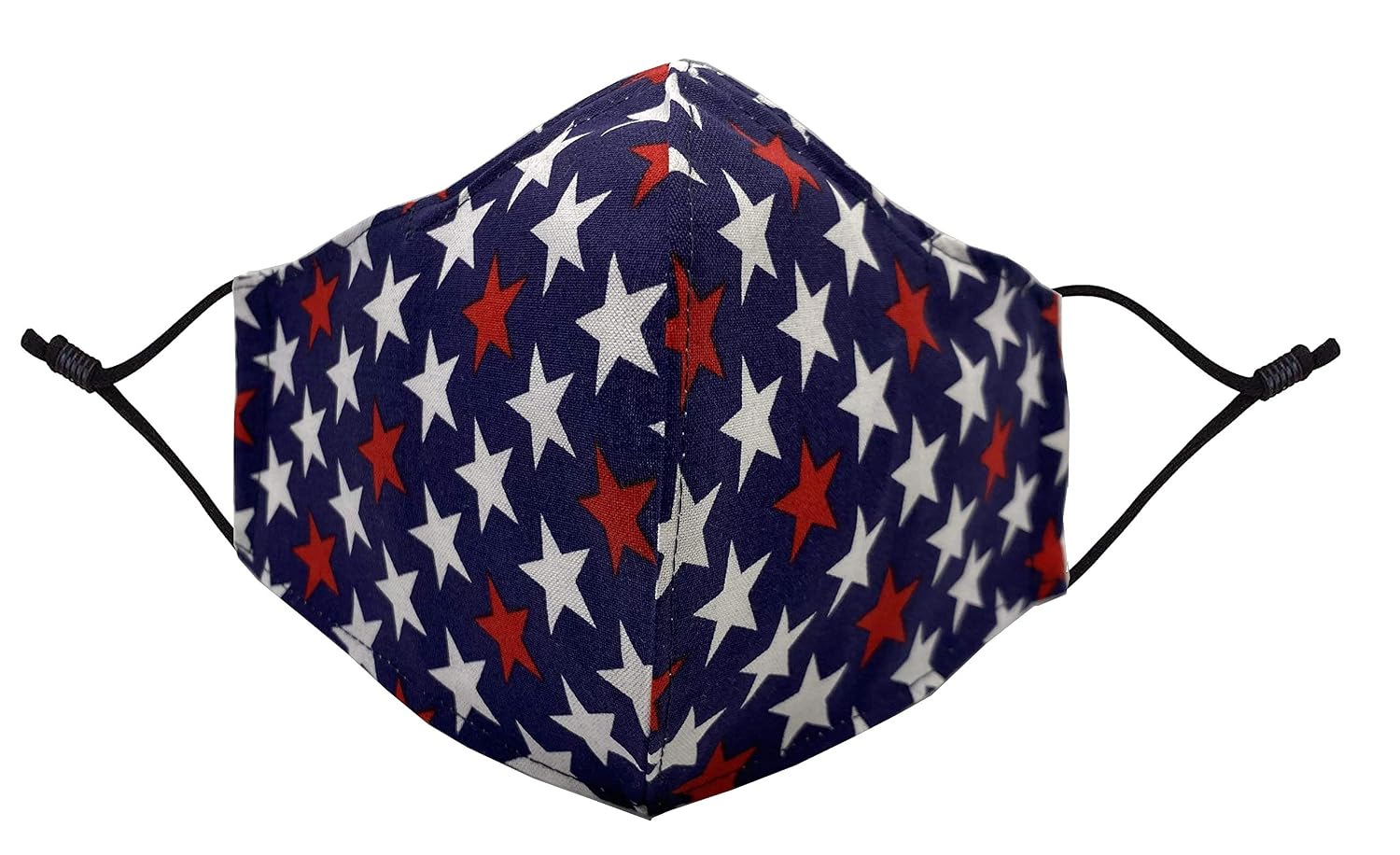 USA Cloth Face Mask, Kid Face Mask 100% Cotton, 3 Layers with 99% Filtration Efficiency of Polypropylene Filter Inside Lining with Filter Pocket and Nose Wire, Reusable & Washable - Made in USA