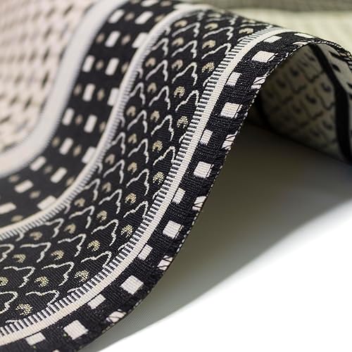 Miniatura 4 de Modefa Alfombra de oración islámica turca Janamaz Sajjadah  Alfombra de algodón tejido fino para rezar Ramadán Eid  Sejada musulmana tradicional